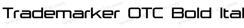 Trademarker OTC Bold ltalic字体转换